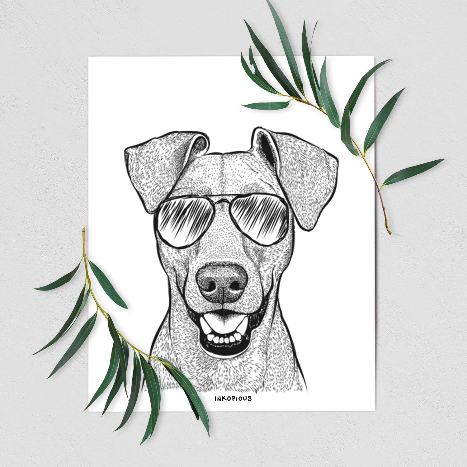 Willow the German Pinscher Art Print