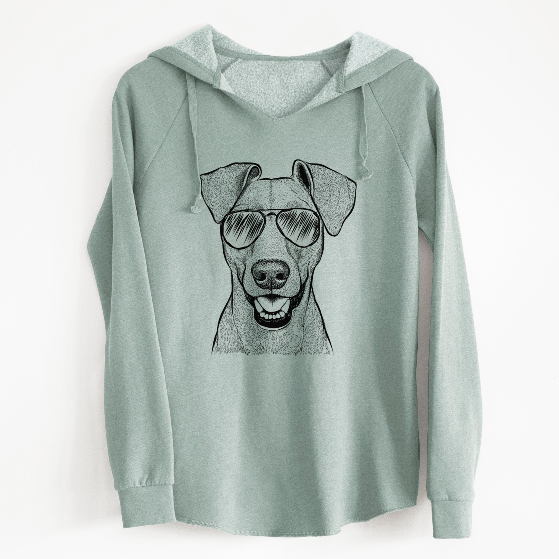 Aviator Willow the German Pinscher - Cali Wave Hooded Sweatshirt