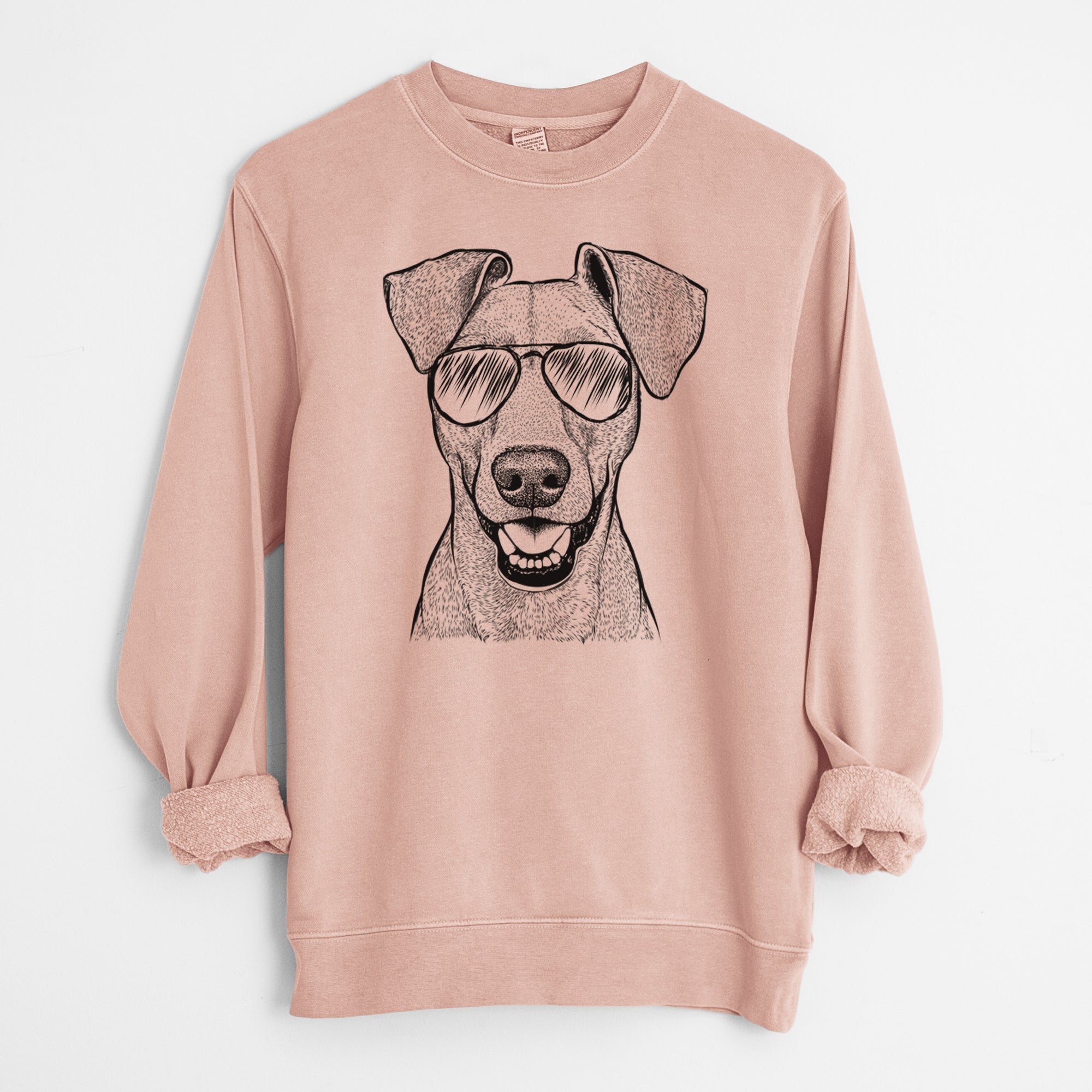 Aviator Willow the German Pinscher - Unisex Pigment Dyed Crew Sweatshirt