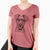 Aviator Willow the German Pinscher - Women's V-neck Shirt