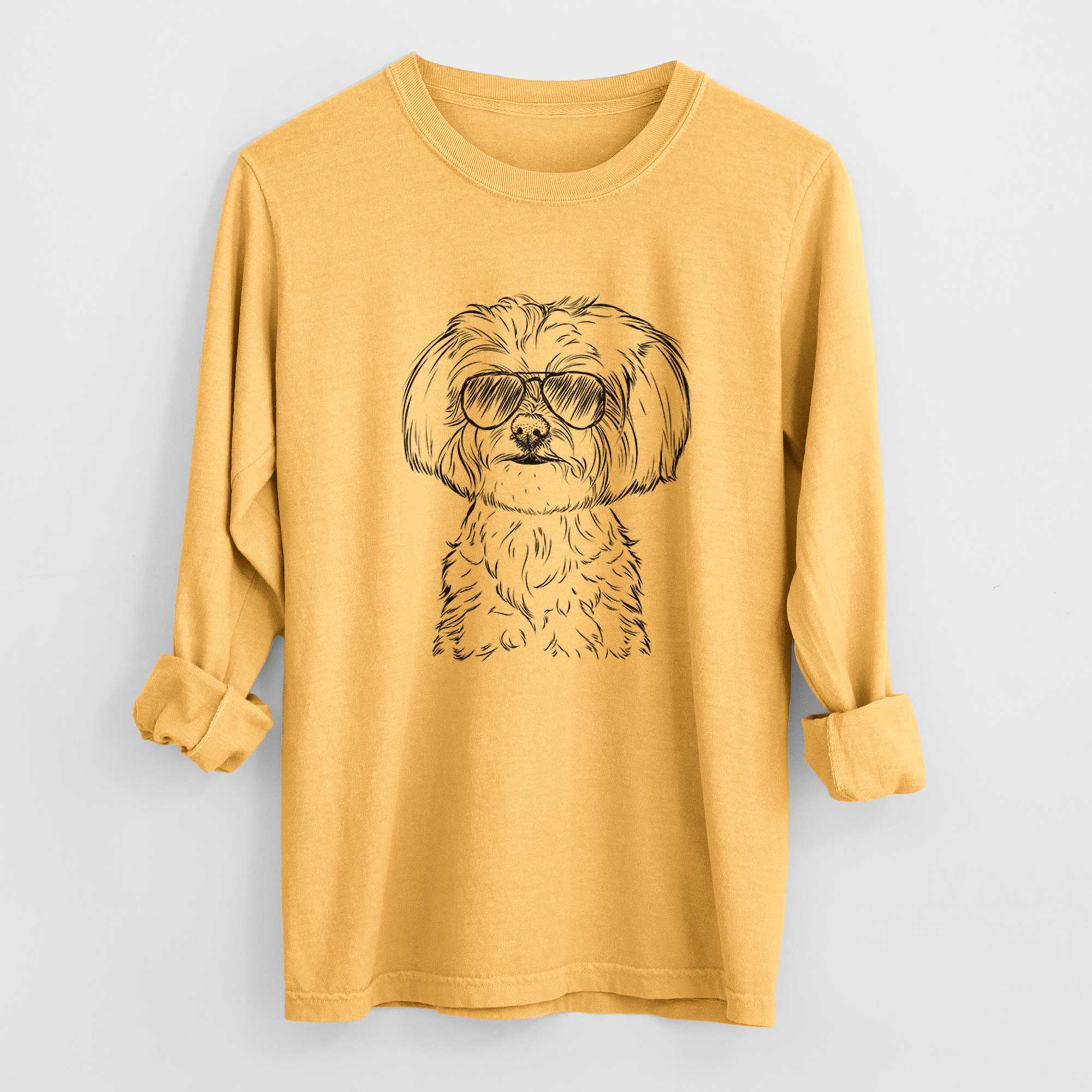 Aviators Willow the Maltese - Heavyweight 100% Cotton Long Sleeve