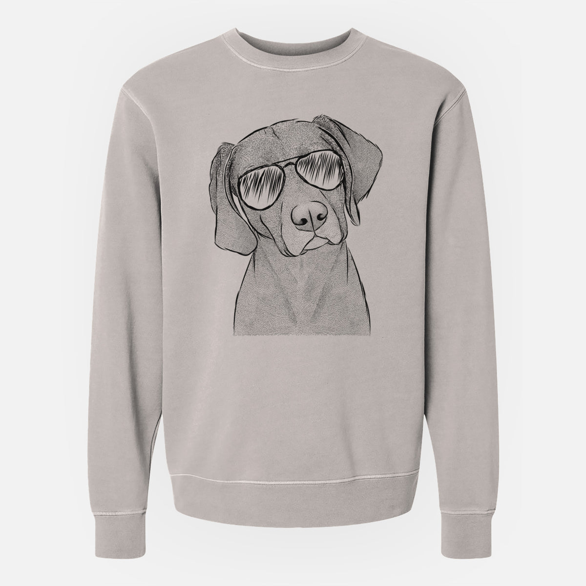 Aviator Willow the Weizsla - Unisex Pigment Dyed Crew Sweatshirt