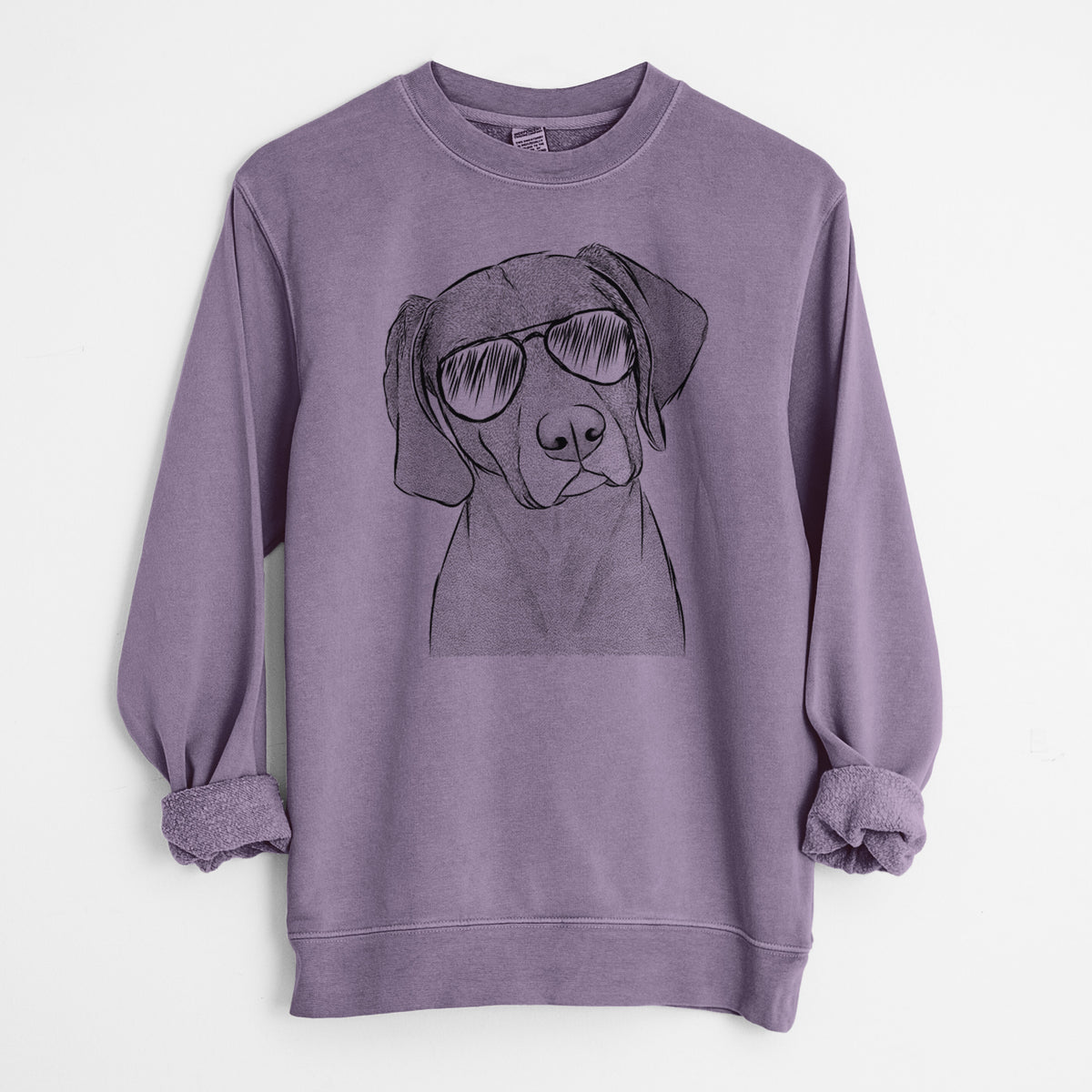 Aviator Willow the Weizsla - Unisex Pigment Dyed Crew Sweatshirt
