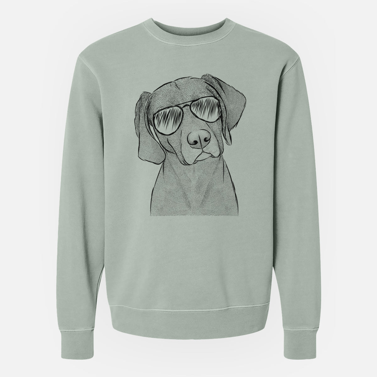 Aviator Willow the Weizsla - Unisex Pigment Dyed Crew Sweatshirt