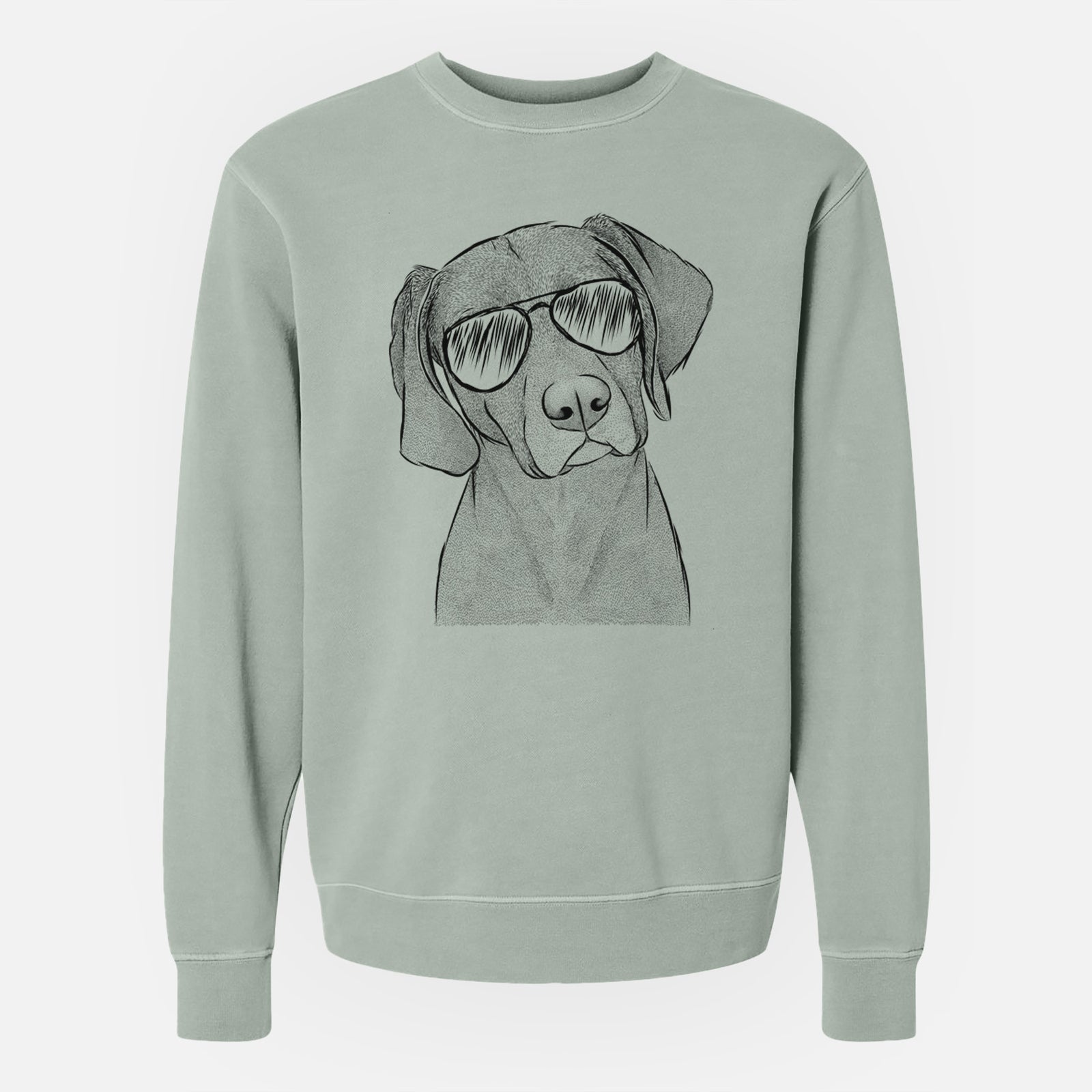 Aviator Willow the Weizsla - Unisex Pigment Dyed Crew Sweatshirt