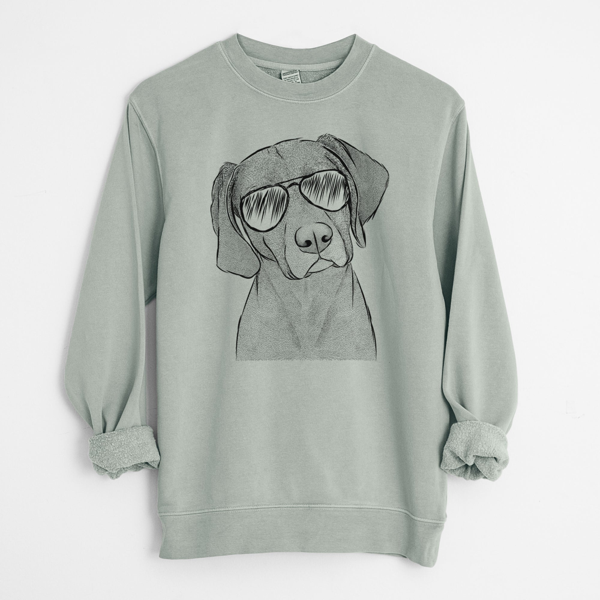 Aviator Willow the Weizsla - Unisex Pigment Dyed Crew Sweatshirt