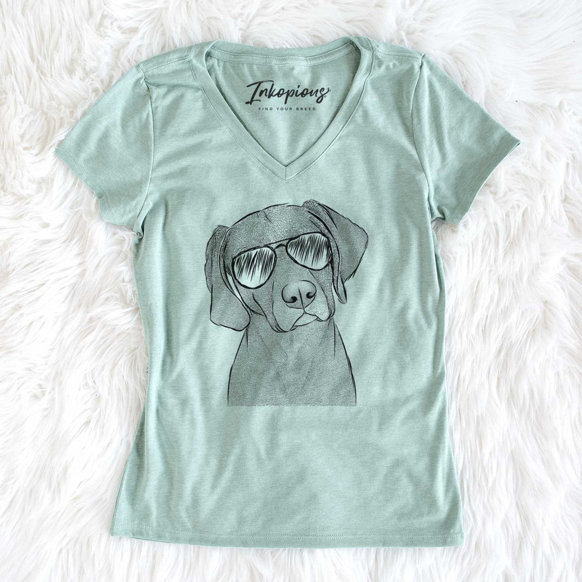 Aviator Willow the Weizsla - Women's V-neck Shirt