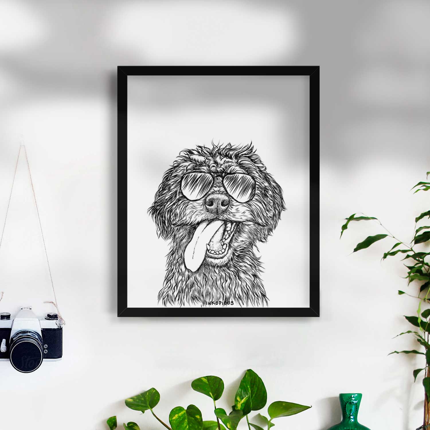 Winnie the Aussiedoodle Art Print