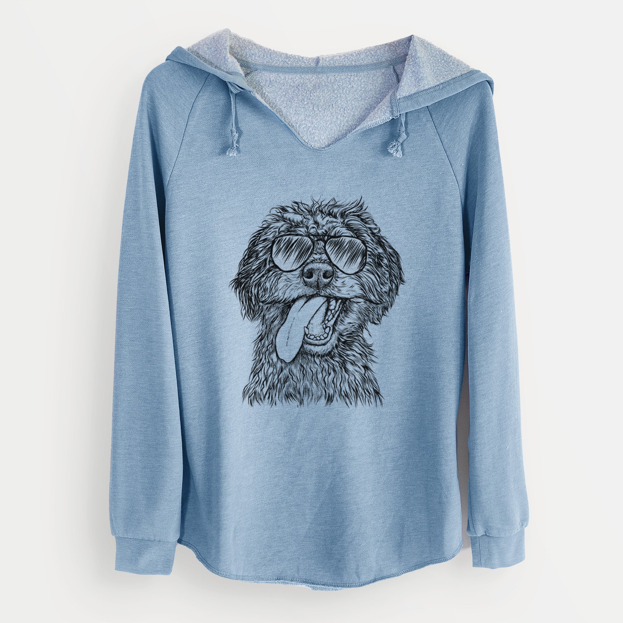 Aviator Winnie the Mini Aussiedoodle - Cali Wave Hooded Sweatshirt