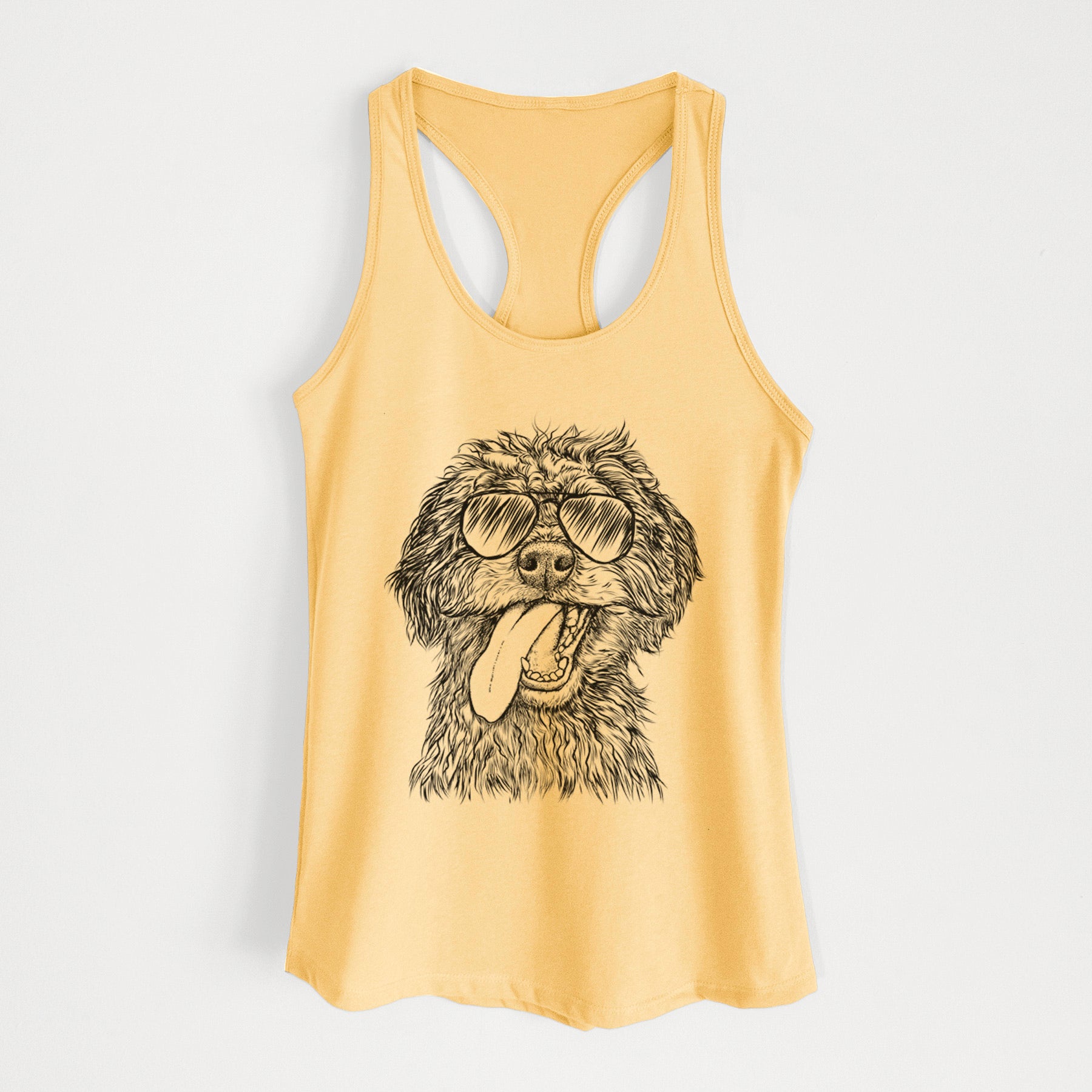 Winnie the Mini Aussiedoodle - Women's Racerback Tanktop