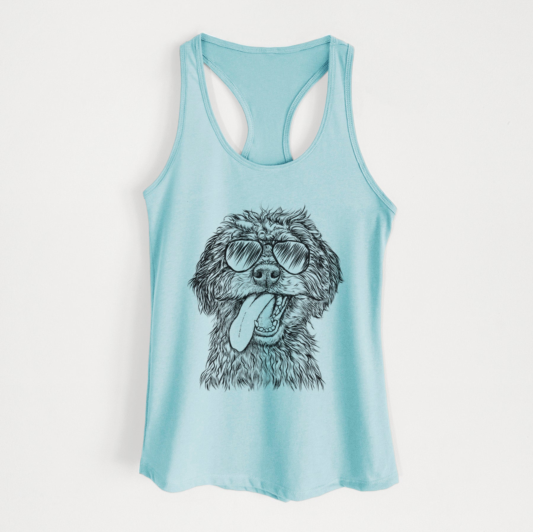 Winnie the Mini Aussiedoodle - Women's Racerback Tanktop