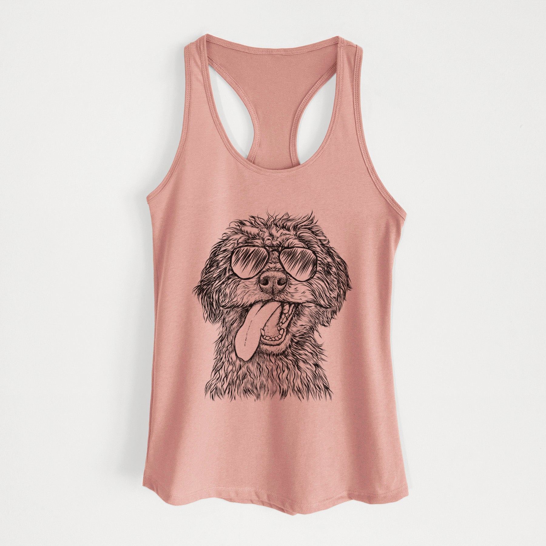 Winnie the Mini Aussiedoodle - Women's Racerback Tanktop