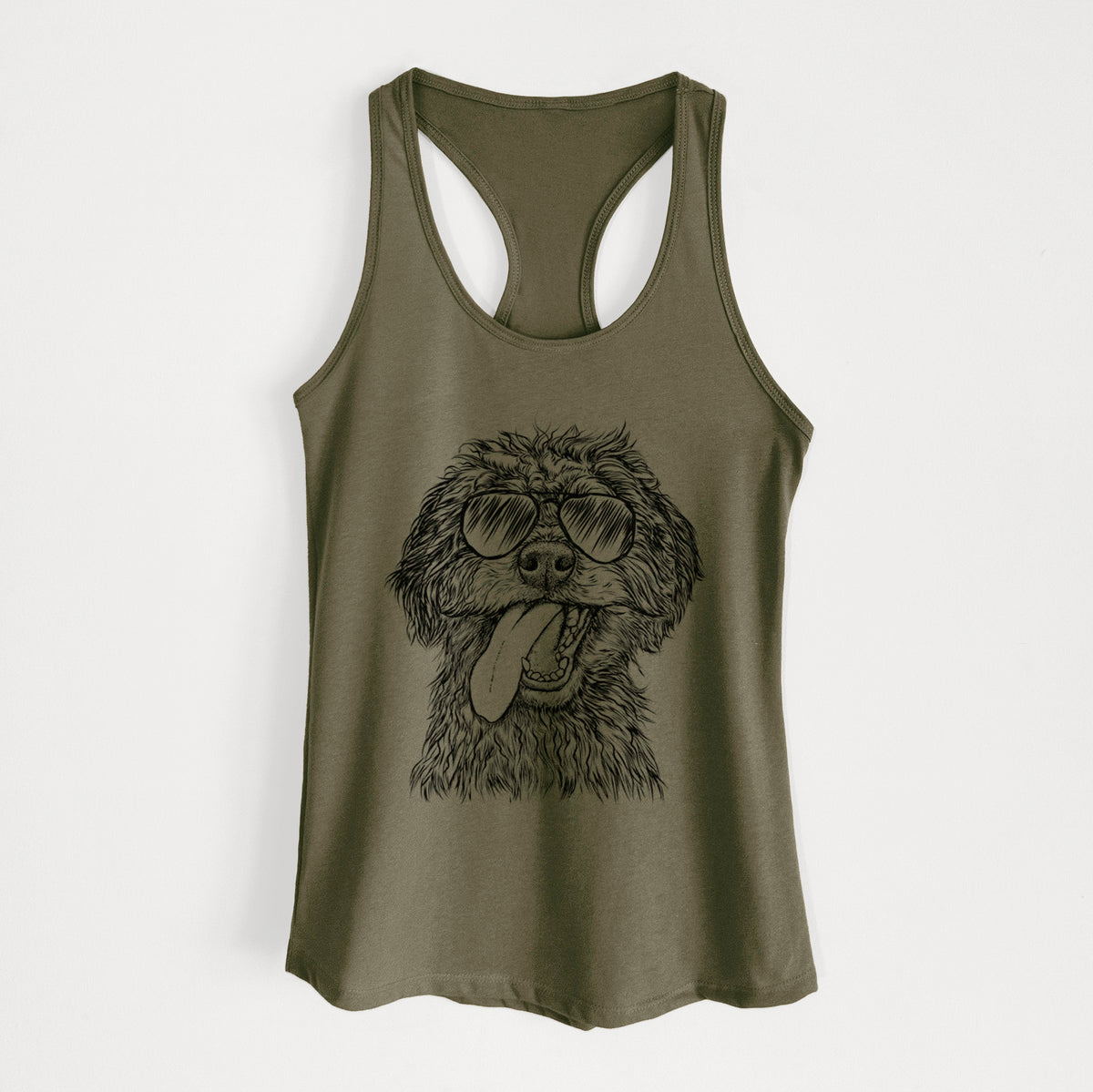Winnie the Mini Aussiedoodle - Women's Racerback Tanktop