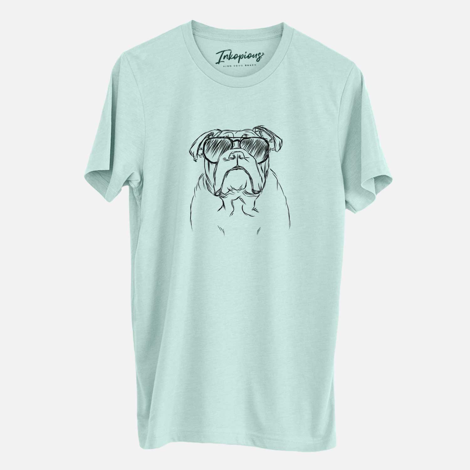 Aviator Winston the English Bulldog - Unisex Crewneck