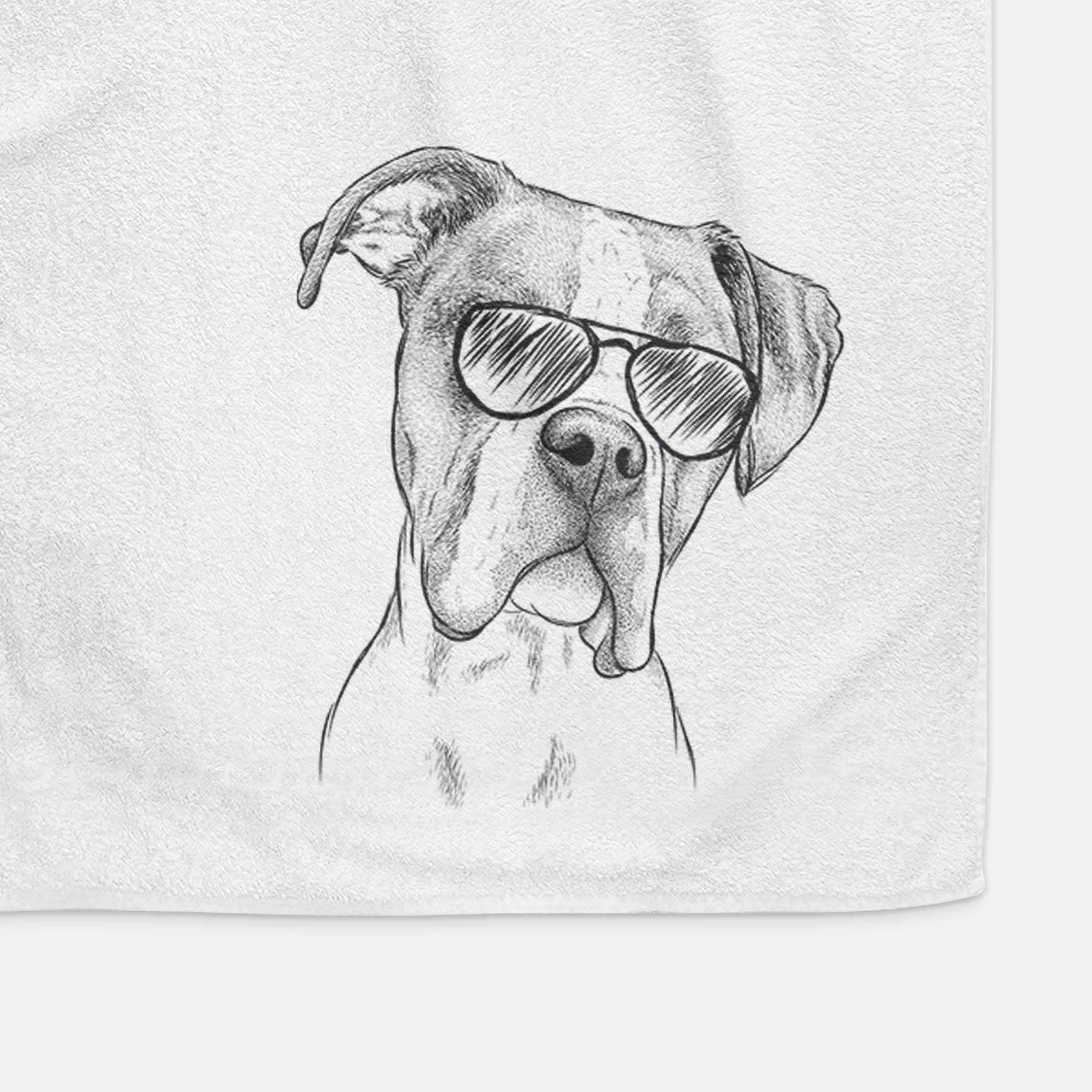 Winston the Boxer Decorative Hand Towel