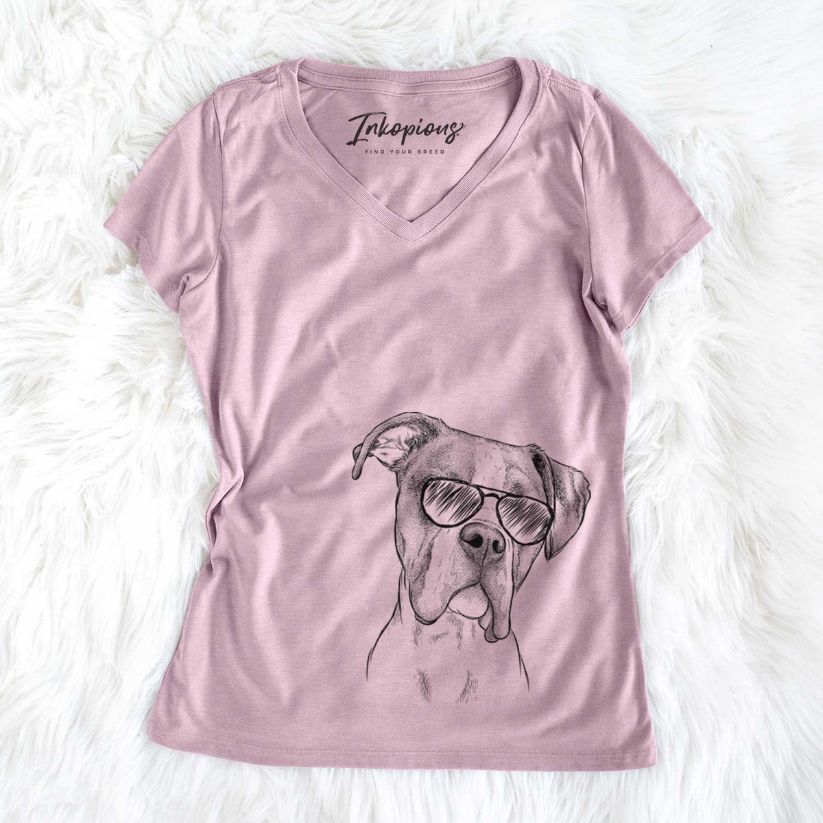 Winston the Boxer - Women's V-neck Shirt