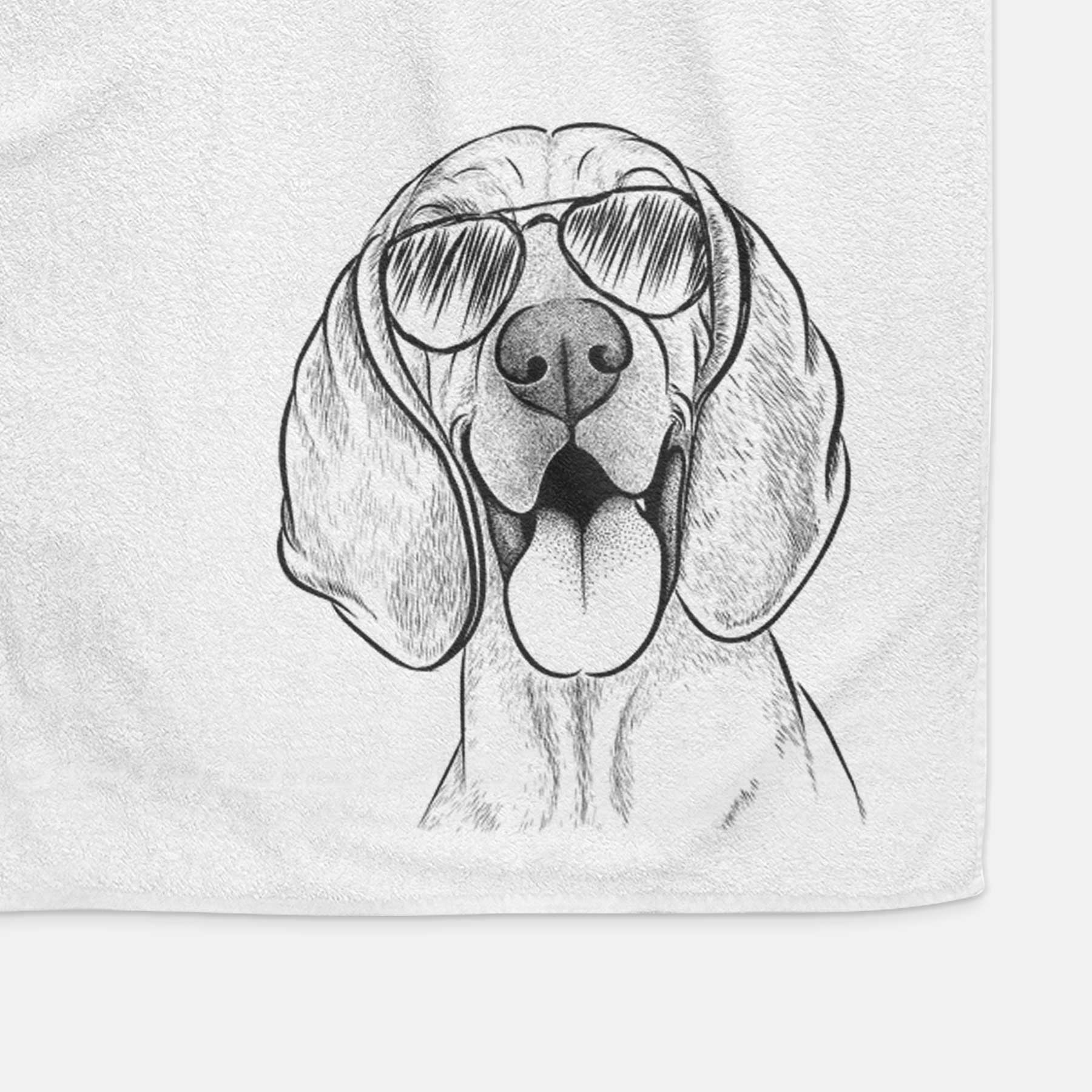 Winston the Redbone Coonhound Decorative Hand Towel