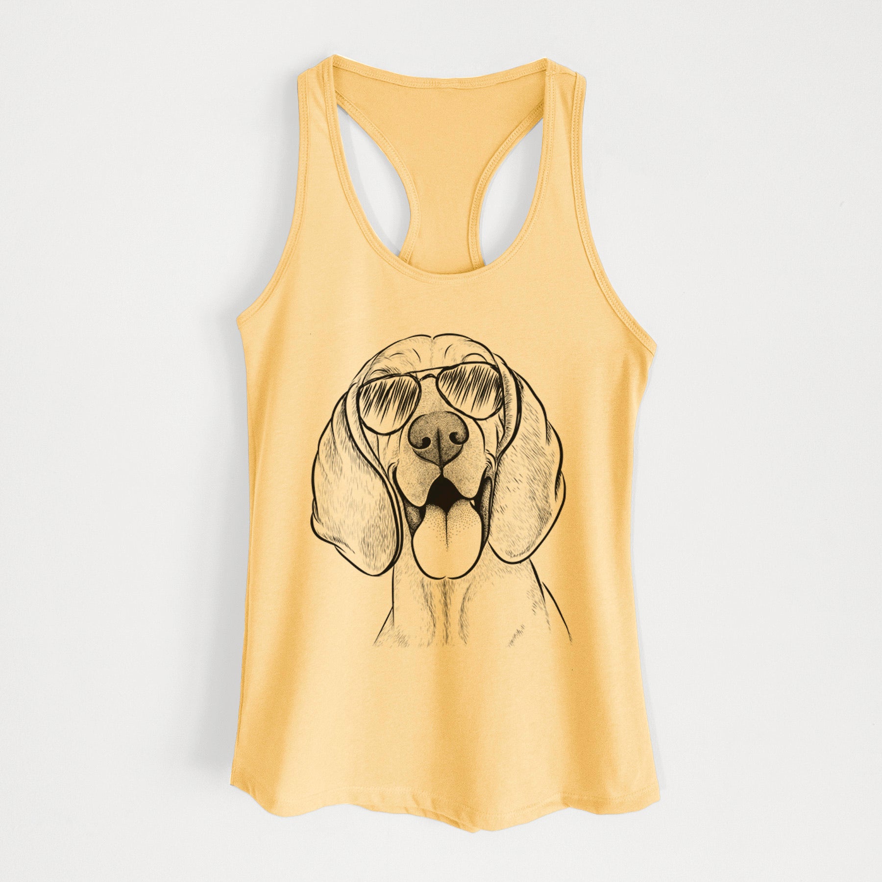 Winston the Redbone Coonhound - Women's Racerback Tanktop