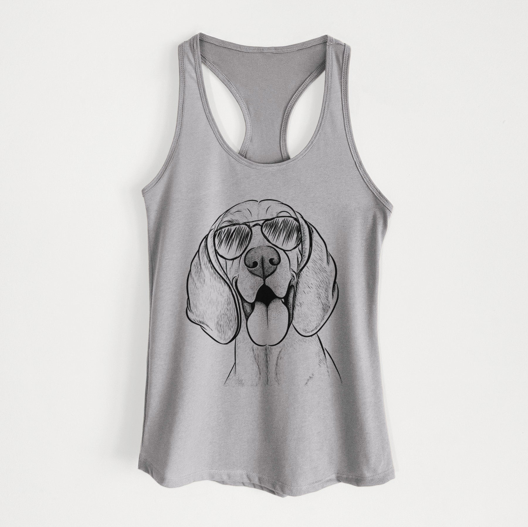 Winston the Redbone Coonhound - Women's Racerback Tanktop