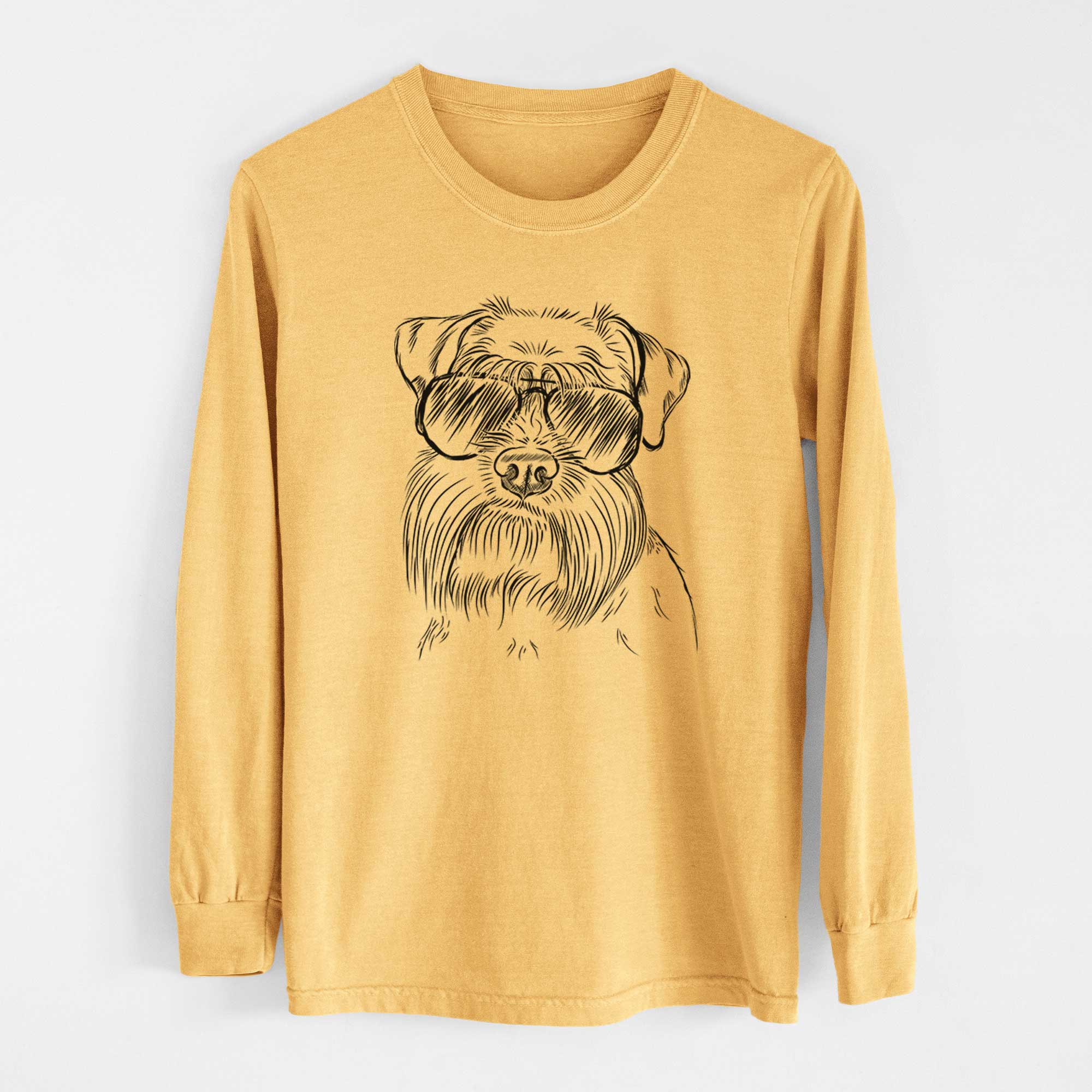 Aviators Wrigley the Schnauzer - Heavyweight 100% Cotton Long Sleeve