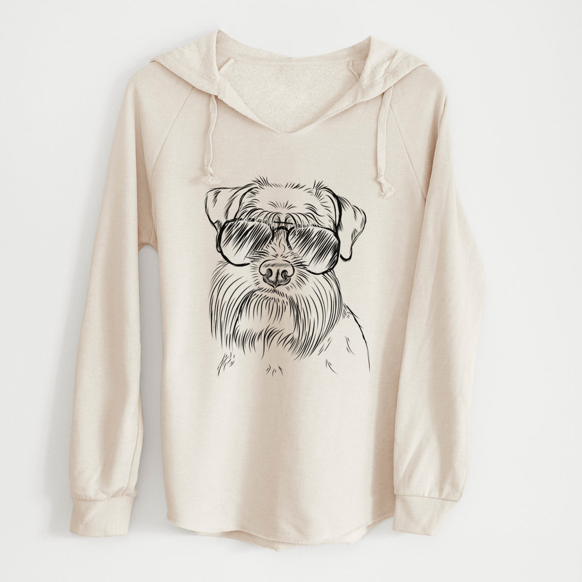 Aviator Wrigley the Schnauzer - Cali Wave Hooded Sweatshirt