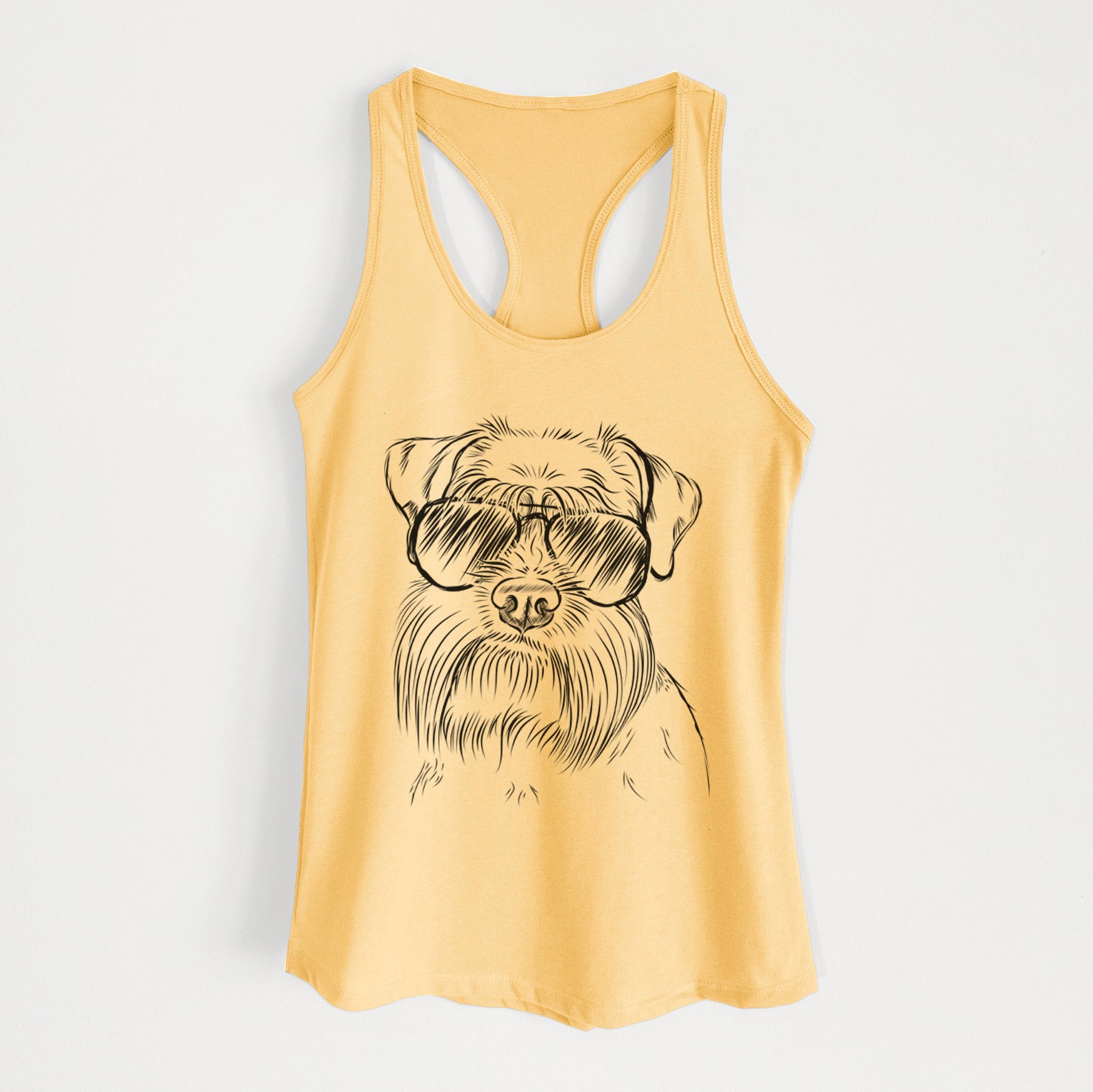 Wrigley the Schnauzer - Women's Racerback Tanktop