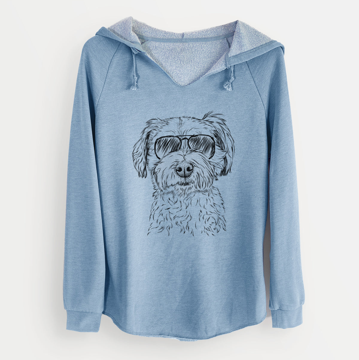 Aviator Wyatt the Coton de Tulear - Cali Wave Hooded Sweatshirt