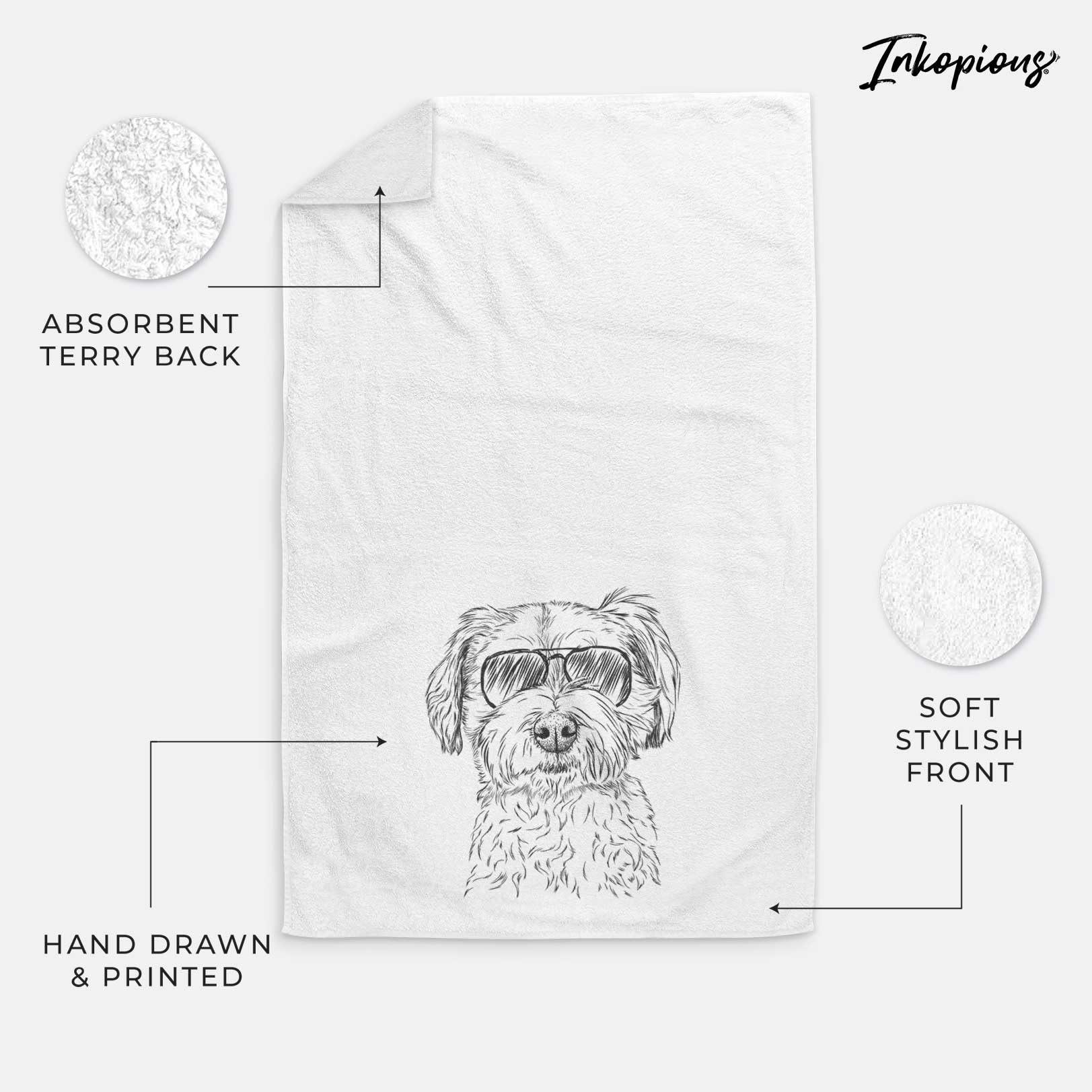 Wyatt the Coton de Tulear Decorative Hand Towel