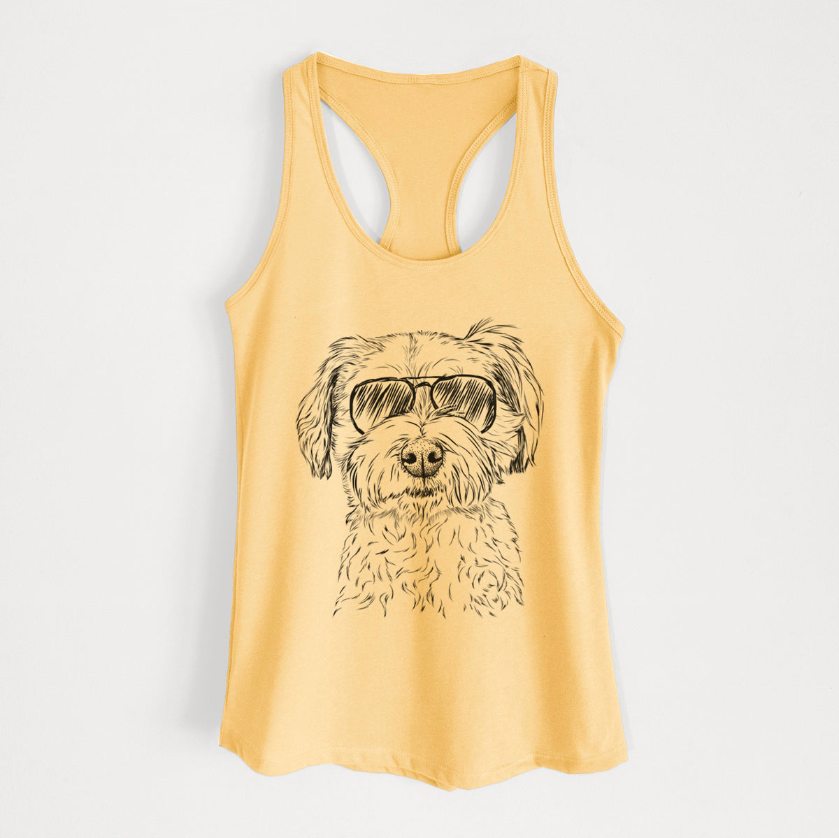 Wyatt the Coton de Tulear - Women's Racerback Tanktop