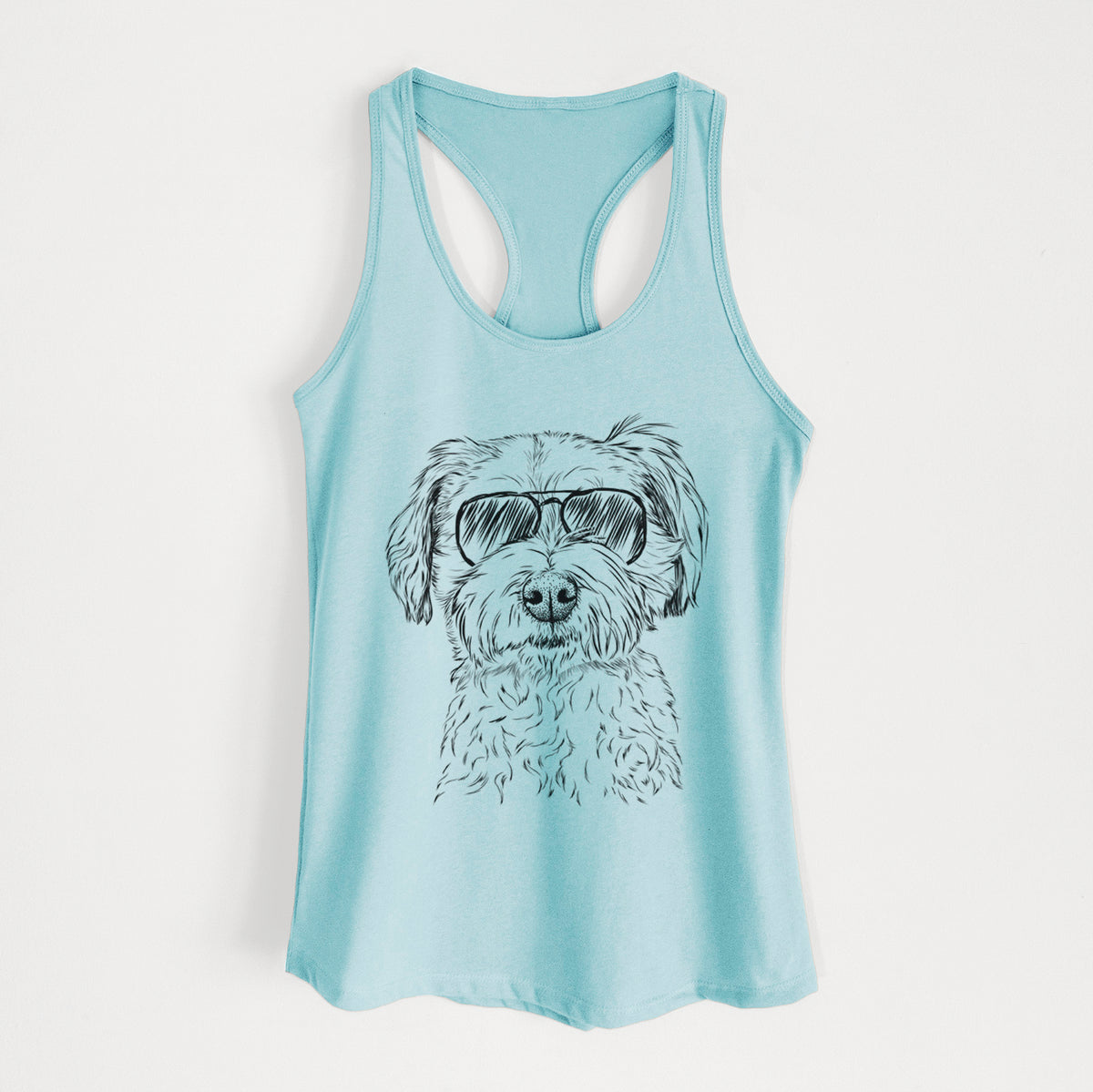 Wyatt the Coton de Tulear - Women's Racerback Tanktop