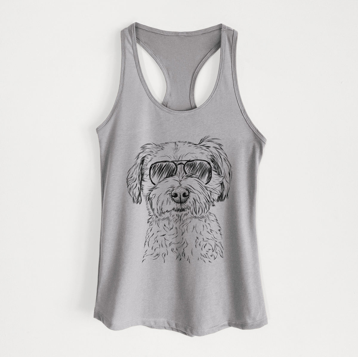 Wyatt the Coton de Tulear - Women's Racerback Tanktop