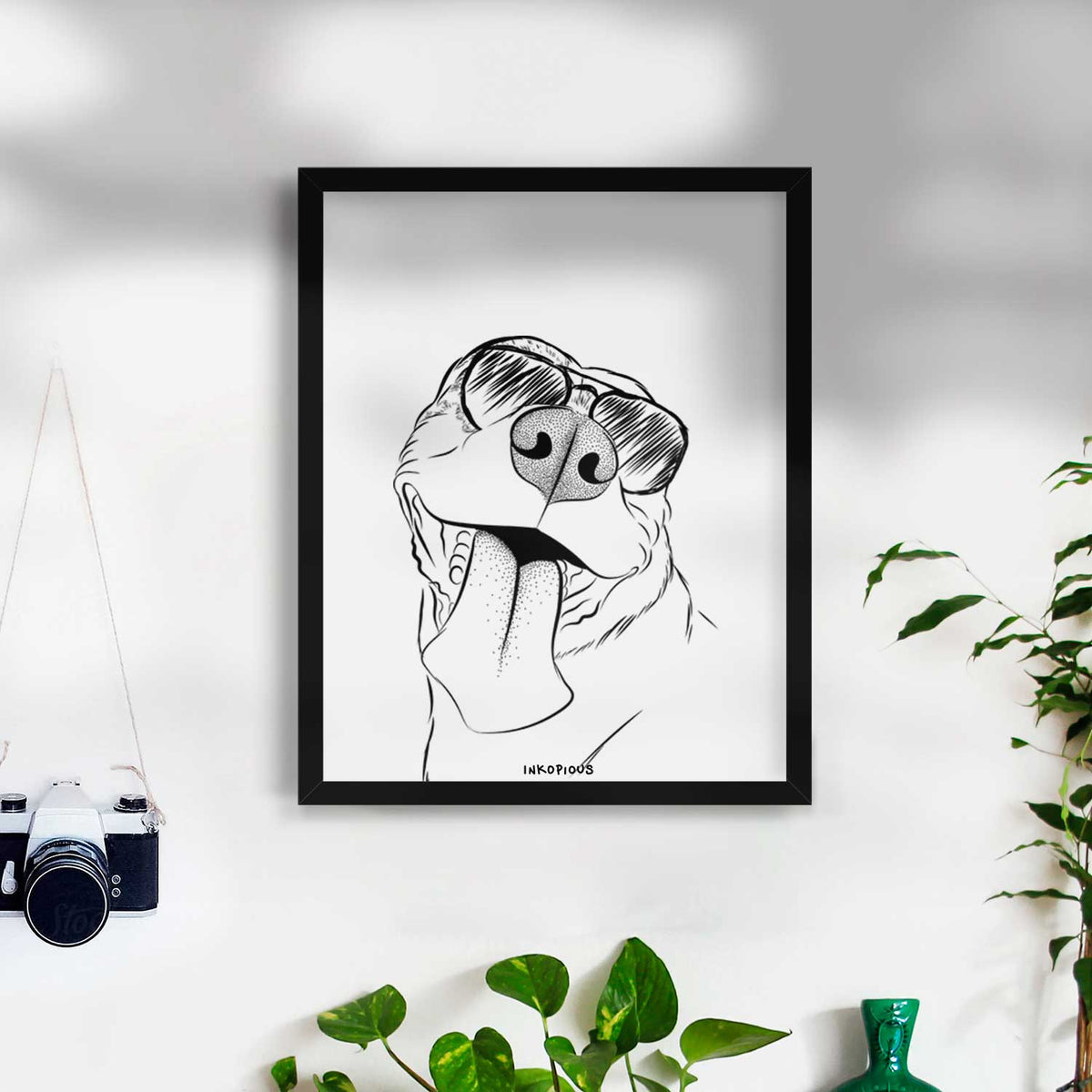 Xena the American Staffordshire Terrier Art Print