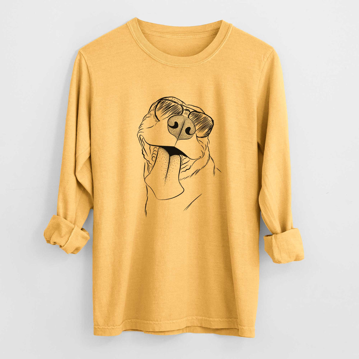 Aviators Xena the American Staffordshire Terrier - Heavyweight 100% Cotton Long Sleeve