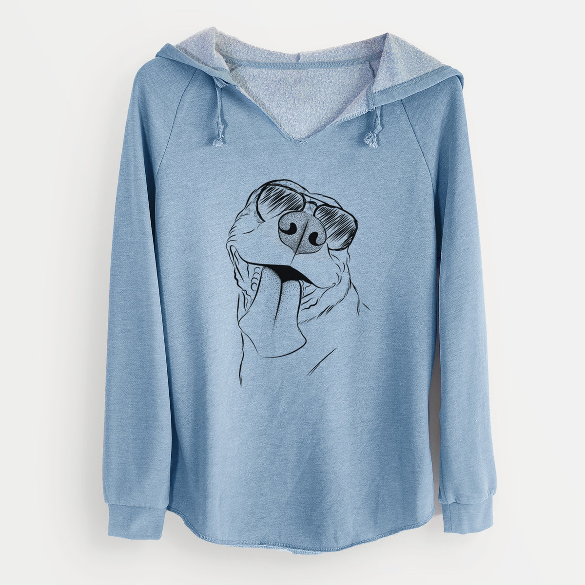 Aviator Xena the American Staffordshire Terrier - Cali Wave Hooded Sweatshirt