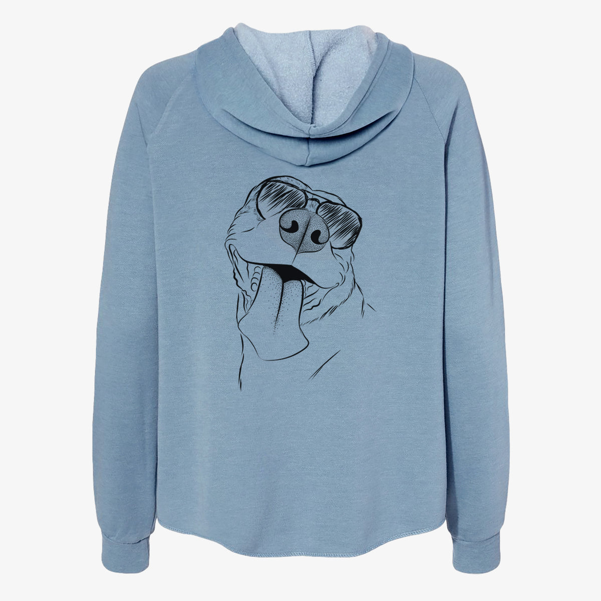 Xena the American Staffordshire Terrier - Women's Cali Wave Zip-Up Sweatshirt