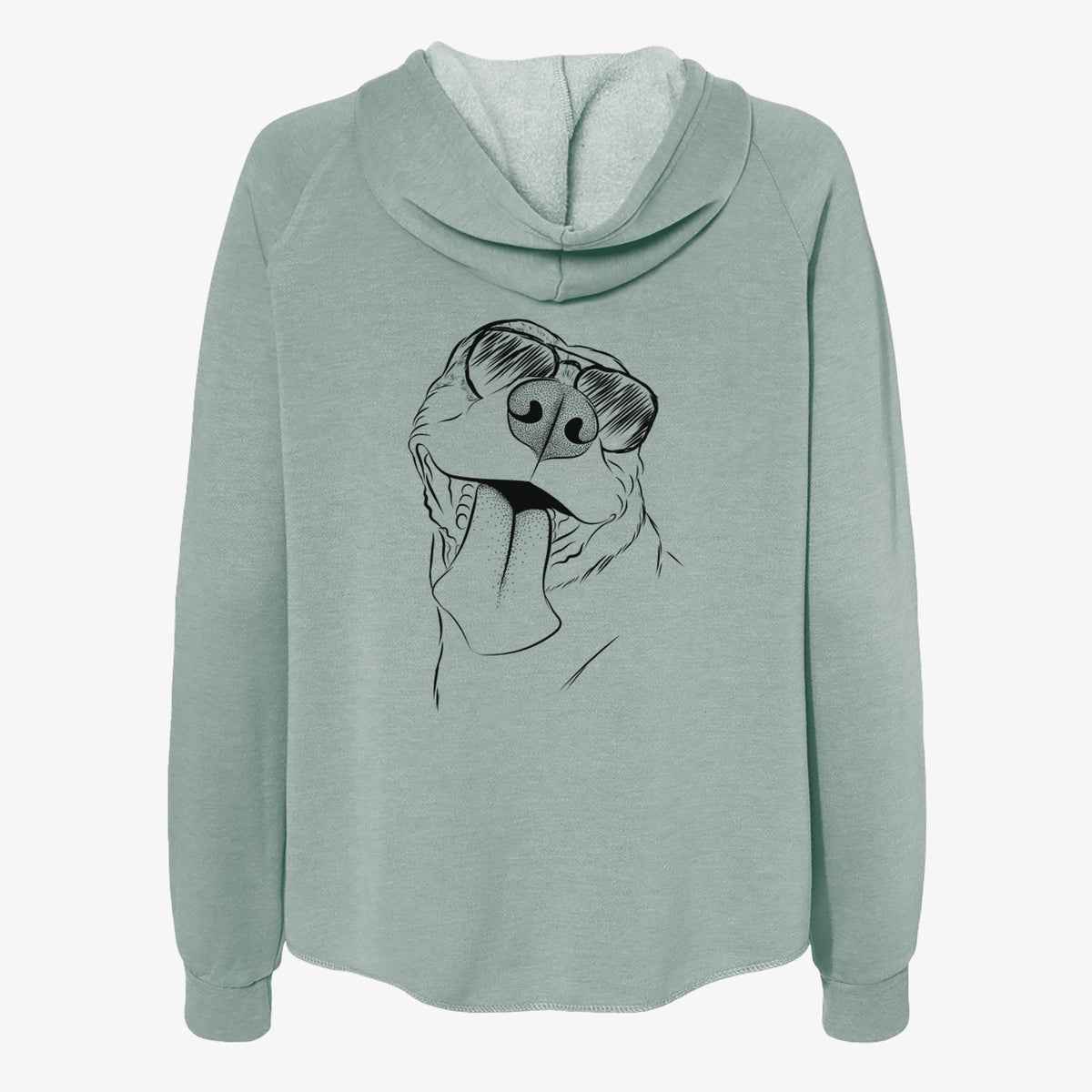 Xena the American Staffordshire Terrier - Women's Cali Wave Zip-Up Sweatshirt