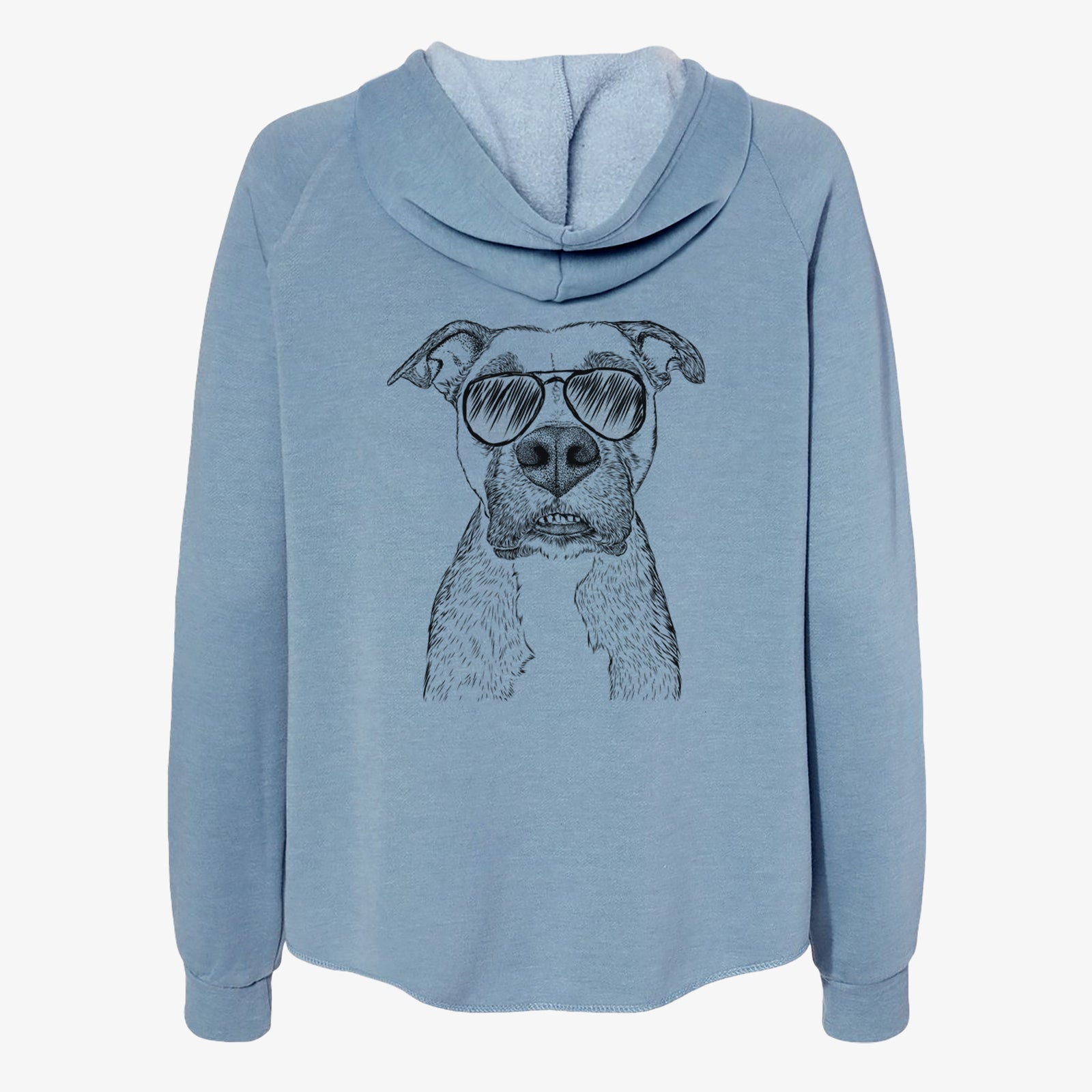 Xena the Mixed Breed - Women's Cali Wave Zip-Up Sweatshirt