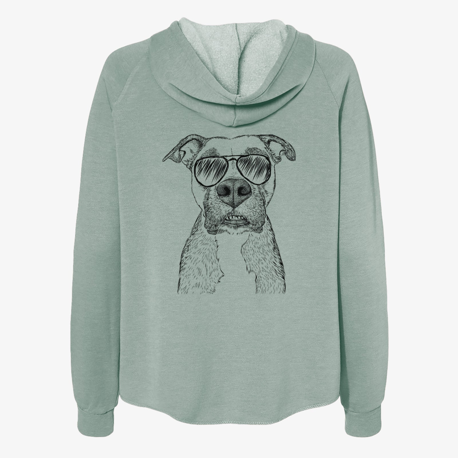 Xena the Mixed Breed - Women's Cali Wave Zip-Up Sweatshirt