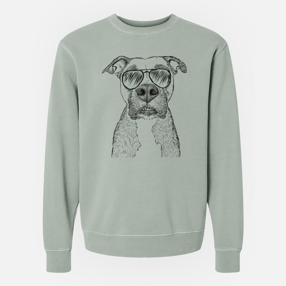 Aviator Xena the Mixed Breed - Unisex Pigment Dyed Crew Sweatshirt