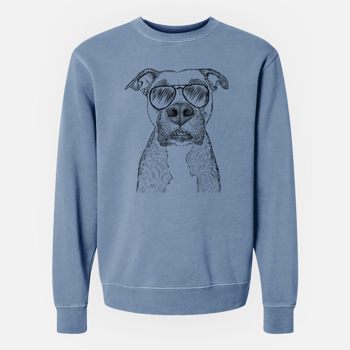 Aviator Xena the Mixed Breed - Unisex Pigment Dyed Crew Sweatshirt