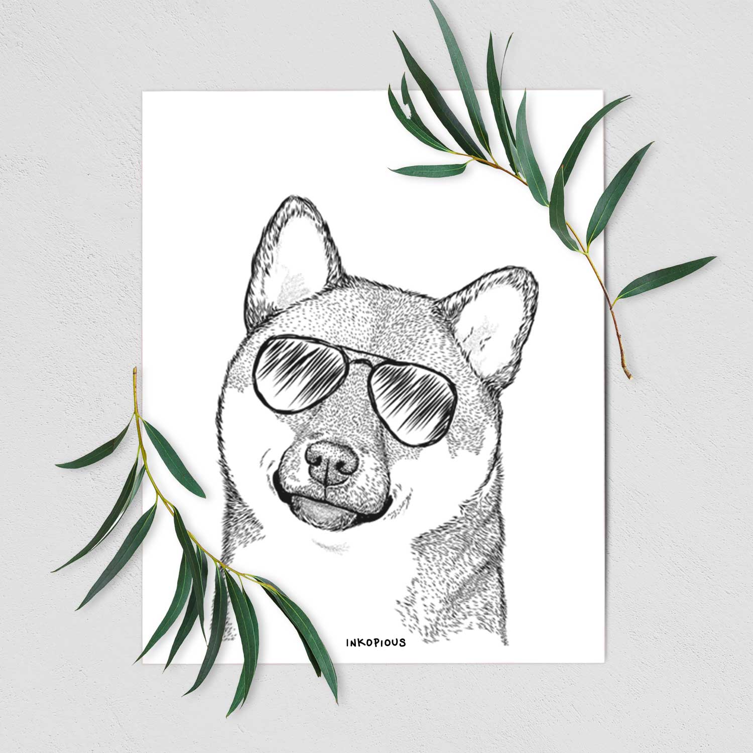 Yakuza the Shiba Inu Art Print