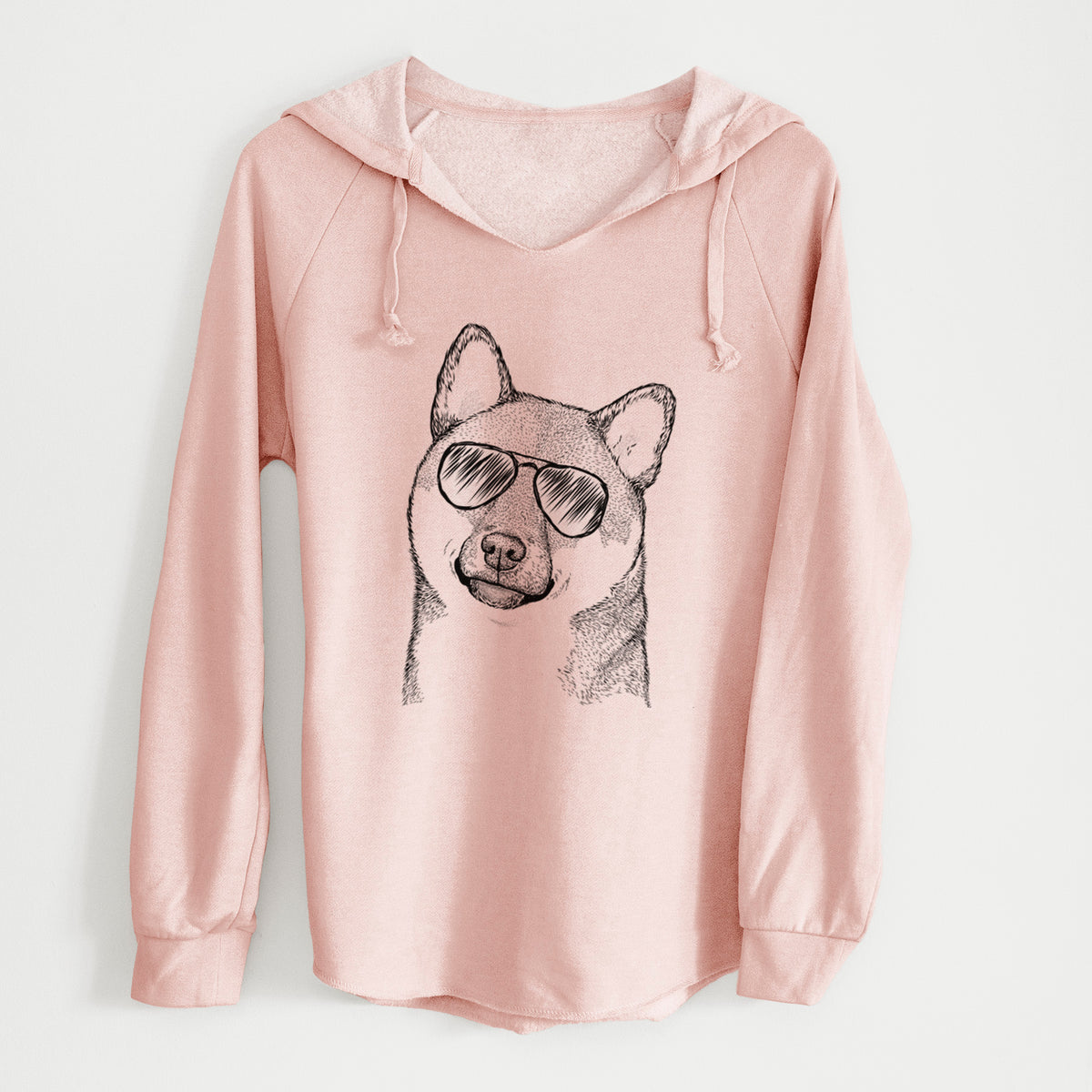 Aviator Yakuza the Shiba Inu - Cali Wave Hooded Sweatshirt