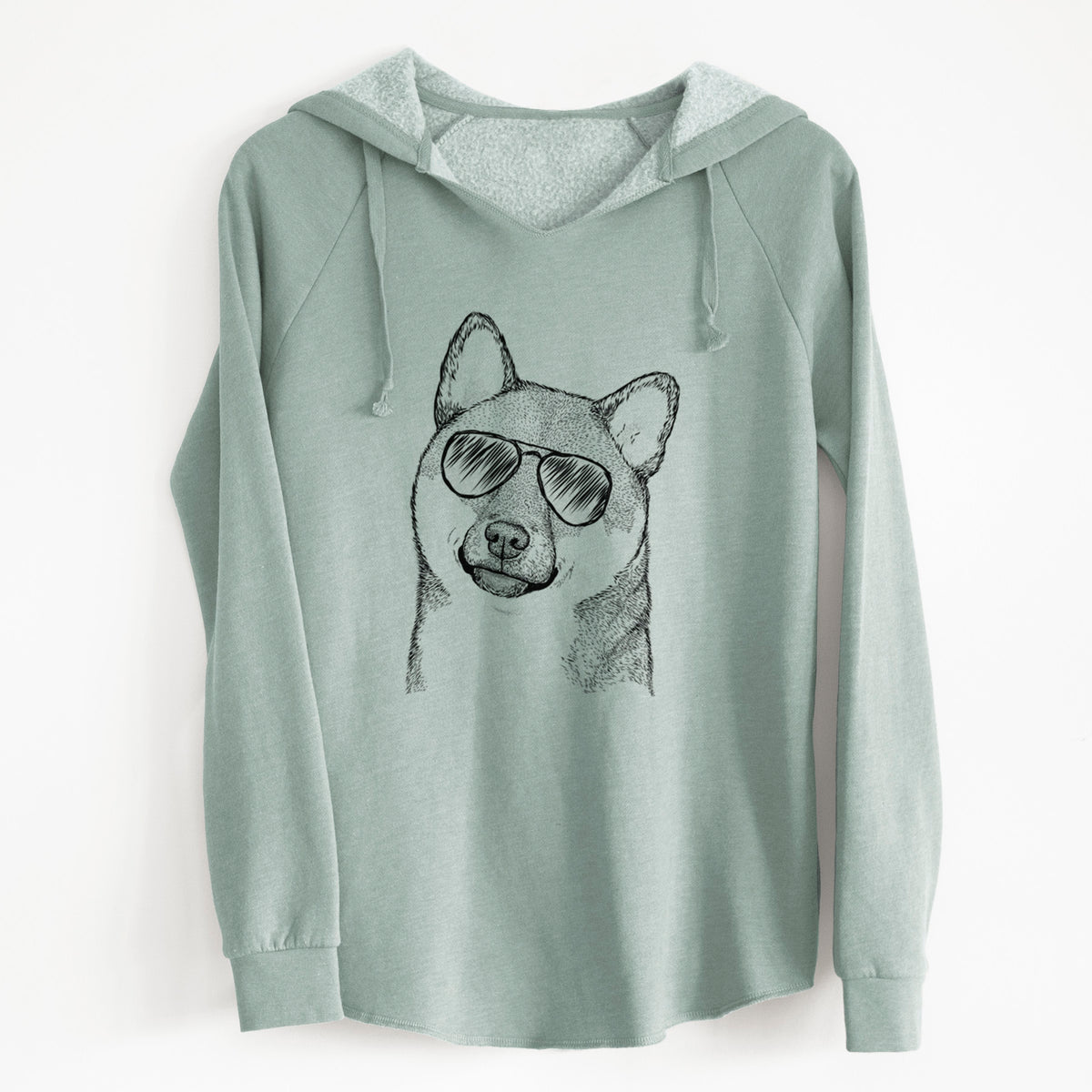 Aviator Yakuza the Shiba Inu - Cali Wave Hooded Sweatshirt