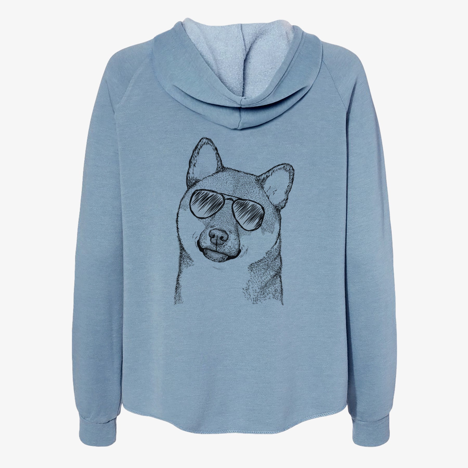 Yakuza the Shiba Inu - Women's Cali Wave Zip-Up Sweatshirt