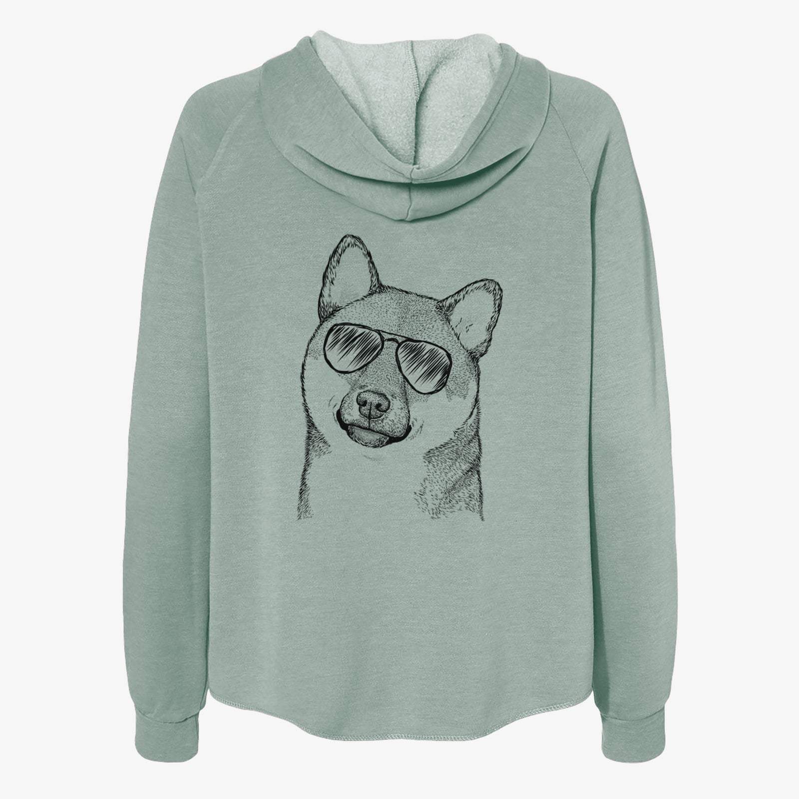 Yakuza the Shiba Inu - Women's Cali Wave Zip-Up Sweatshirt