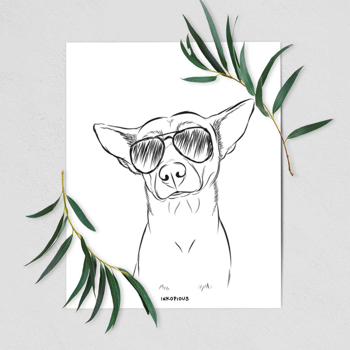 Yogi the Mixed Breed Art Print