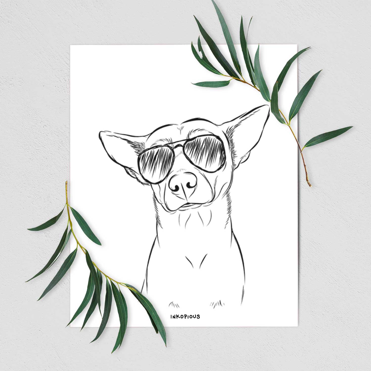 Yogi the Mixed Breed Art Print