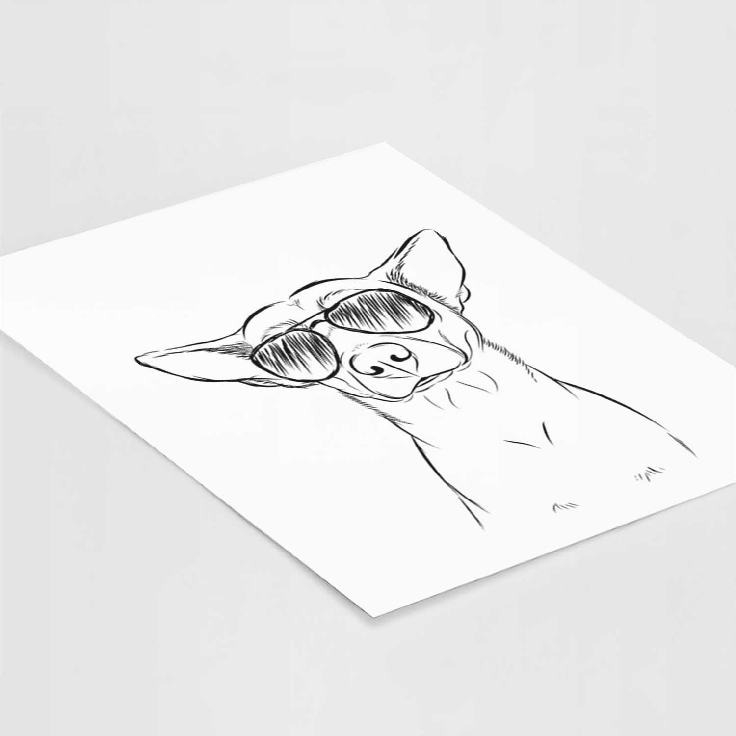 Yogi the Mixed Breed Art Print