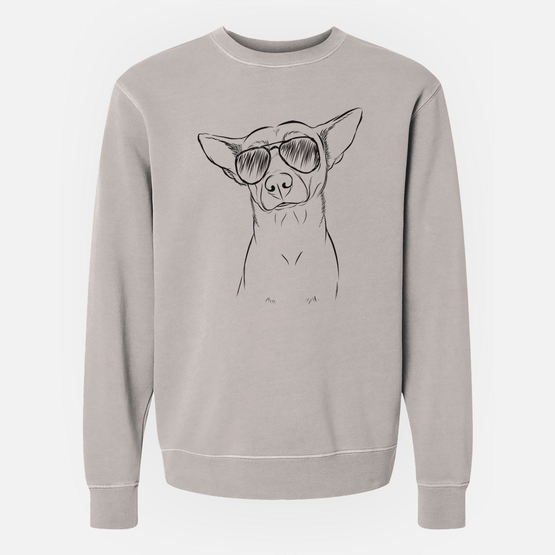 Aviator Yogi the Mixed Breed - Unisex Pigment Dyed Crew Sweatshirt