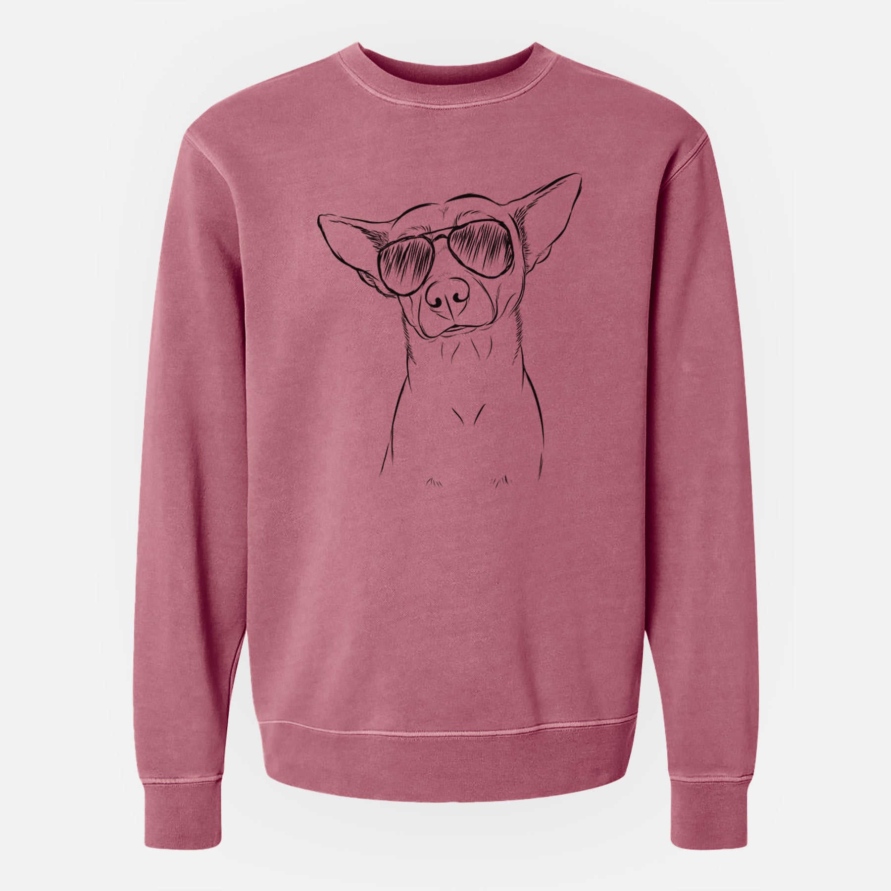 Aviator Yogi the Mixed Breed - Unisex Pigment Dyed Crew Sweatshirt